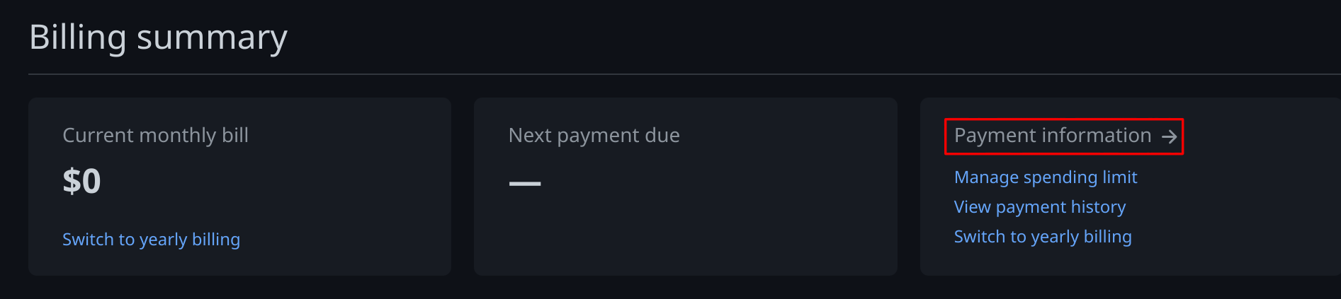 Github Rechnungsinformationen hinterlegen (Payment information)